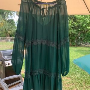 Emerald Gianni Bini Long Sleeve Dress